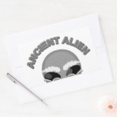 Sticker Rectangulaire Ancien journal en chef Alien (Enveloppe)