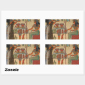 STICKER RECTANGULAIRE ANCIENNE EGYPTE MUR MURAL (Feuille)