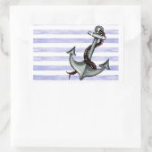 Sticker Rectangulaire Ancre du navire nautique (Sac)