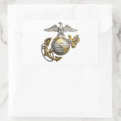 Sticker Rectangulaire Ancre Eagle Globe (Sac)