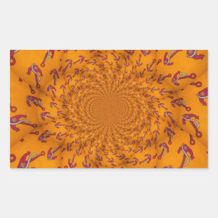 Sticker Rectangulaire Ancre Kaleidoscope