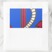 Sticker Rectangulaire Ancre rouge (Sac)