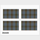 Sticker Rectangulaire Anderson Clan Family Tartan (Feuille)