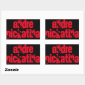 Sticker Rectangulaire Andre Nickatina (Feuille)