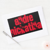 Sticker Rectangulaire Andre Nickatina (Enveloppe)