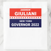 Sticker Rectangulaire Andrew Giuliani Gouverneur de New York 2022 (Sac)