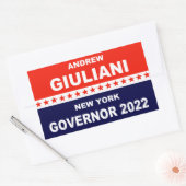 Sticker Rectangulaire Andrew Giuliani Gouverneur de New York 2022 (Enveloppe)
