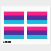 Sticker Rectangulaire Androgyne Pride (Feuille)
