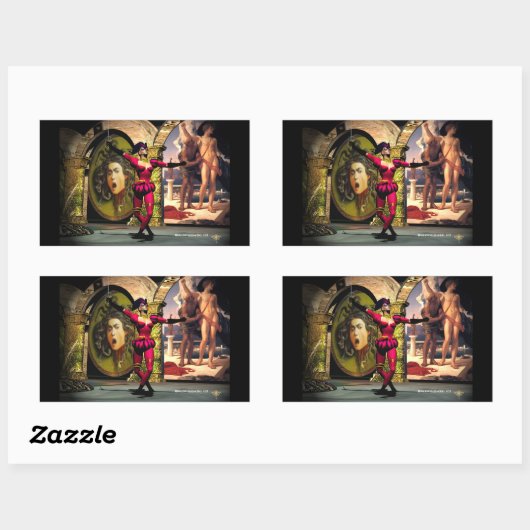 Sticker Rectangulaire ANDROID BALLET, Science-fiction (Feuille)