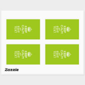 Sticker Rectangulaire Android Green Keep Calm Have Your (Feuille)