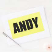 Sticker Rectangulaire Andy (Enveloppe)