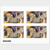Sticker Rectangulaire Anémone de mer Nature scientifique Océan (Feuille)