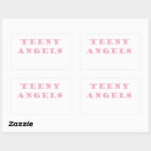 Sticker Rectangulaire ange adolescent (Feuille)