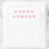 Sticker Rectangulaire ange adolescent (Sac)
