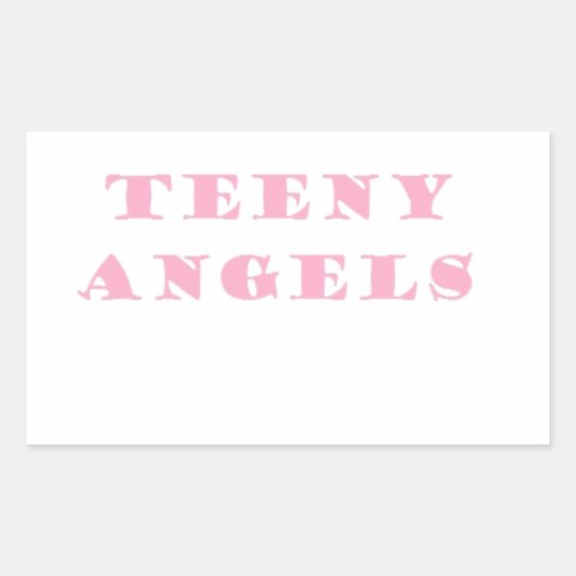 Sticker Rectangulaire ange adolescent (Devant)