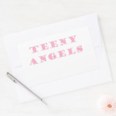 Sticker Rectangulaire ange adolescent (Enveloppe)
