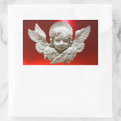 STICKER RECTANGULAIRE ANGE DE RENAISSANCE FLORENTINE (Sac)