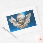 STICKER RECTANGULAIRE ANGE DE RENAISSANCE FLORENTINE (Enveloppe)