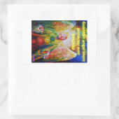 Sticker Rectangulaire Ange gardien (Sac)