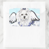 Sticker Rectangulaire Ange maltais (Sac)