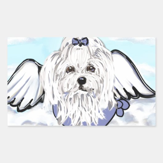 Sticker Rectangulaire Ange maltais (Devant)