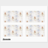 Sticker Rectangulaire Ange priant (Feuille)