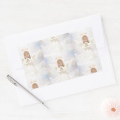 Sticker Rectangulaire Ange priant (Enveloppe)