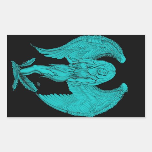 Sticker Rectangulaire Angel (Devant)