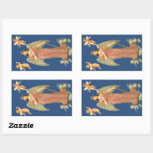 Sticker Rectangulaire Angel Avec Ancre (Feuille)