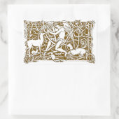 Sticker Rectangulaire Angel avec Harpe (Sac)