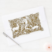 Sticker Rectangulaire Angel avec Harpe (Enveloppe)