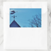 STICKER RECTANGULAIRE ANGEL BLOWING HORN (Sac)