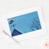 STICKER RECTANGULAIRE ANGEL BLOWING HORN (Enveloppe)