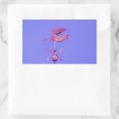 STICKER RECTANGULAIRE ANGEL BLOWING HORN (Sac)