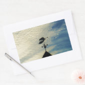 STICKER RECTANGULAIRE ANGEL BLOWING HORN (Enveloppe)