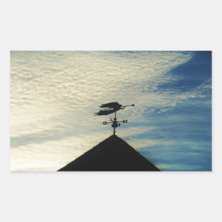 STICKER RECTANGULAIRE ANGEL BLOWING HORN