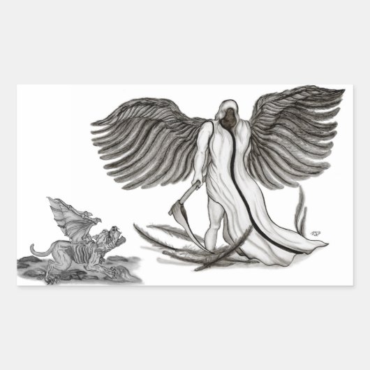 Sticker Rectangulaire Angel Uriel (Devant)