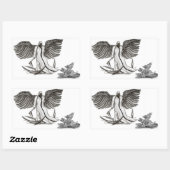 Sticker Rectangulaire Angel Uriel (Feuille)