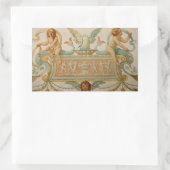 Sticker Rectangulaire Anges de l'âge d'or (Sac)