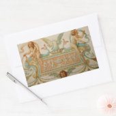Sticker Rectangulaire Anges de l'âge d'or (Enveloppe)