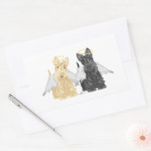 Sticker Rectangulaire Anges Terrier Écossais (Enveloppe)