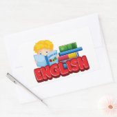 Sticker Rectangulaire anglais (Enveloppe)