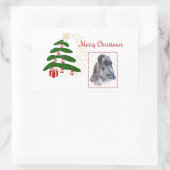 Sticker Rectangulaire Anglais Cocker Spaniel (Sac)