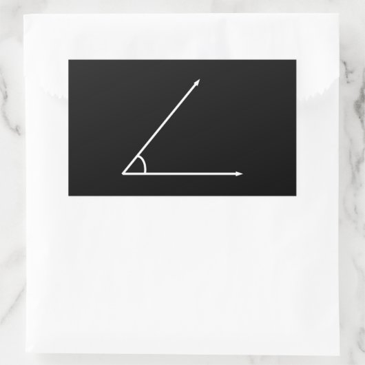 Sticker Rectangulaire Angle aigu (Sac)