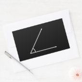 Sticker Rectangulaire Angle aigu (Enveloppe)