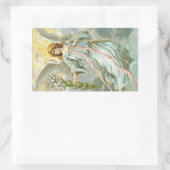 Sticker Rectangulaire Angle en bleu (Sac)