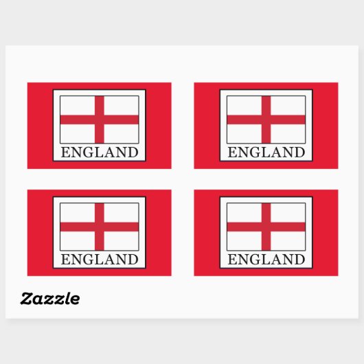 Sticker Rectangulaire Angleterre (Feuille)