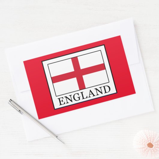 Sticker Rectangulaire Angleterre (Enveloppe)
