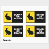 Sticker Rectangulaire Animal À Bord (Feuille)