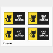 Sticker Rectangulaire Animal À Bord (Feuille)